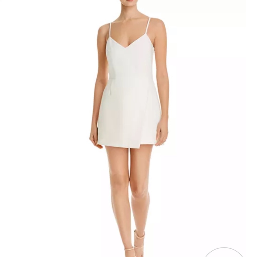 French Connection Whisper Crossover Mini Dress